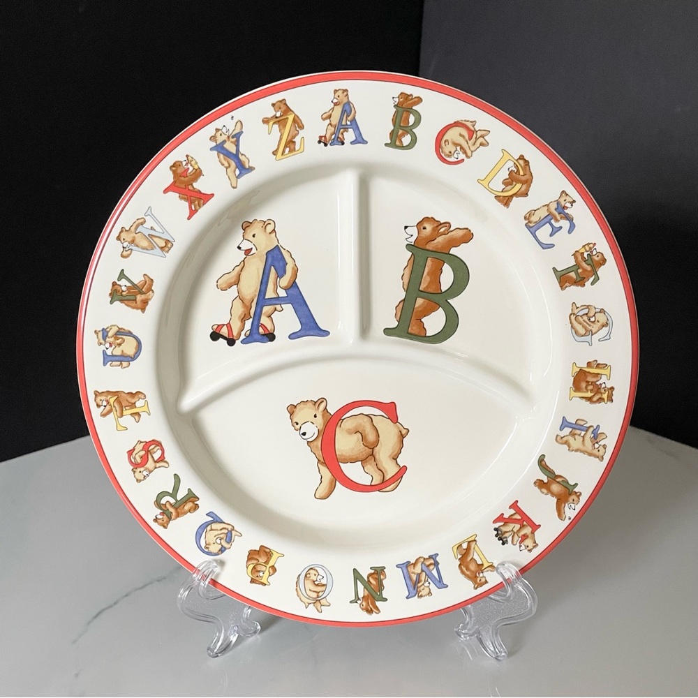 Alphabet Bears Child Plate by Tiffany & Co.